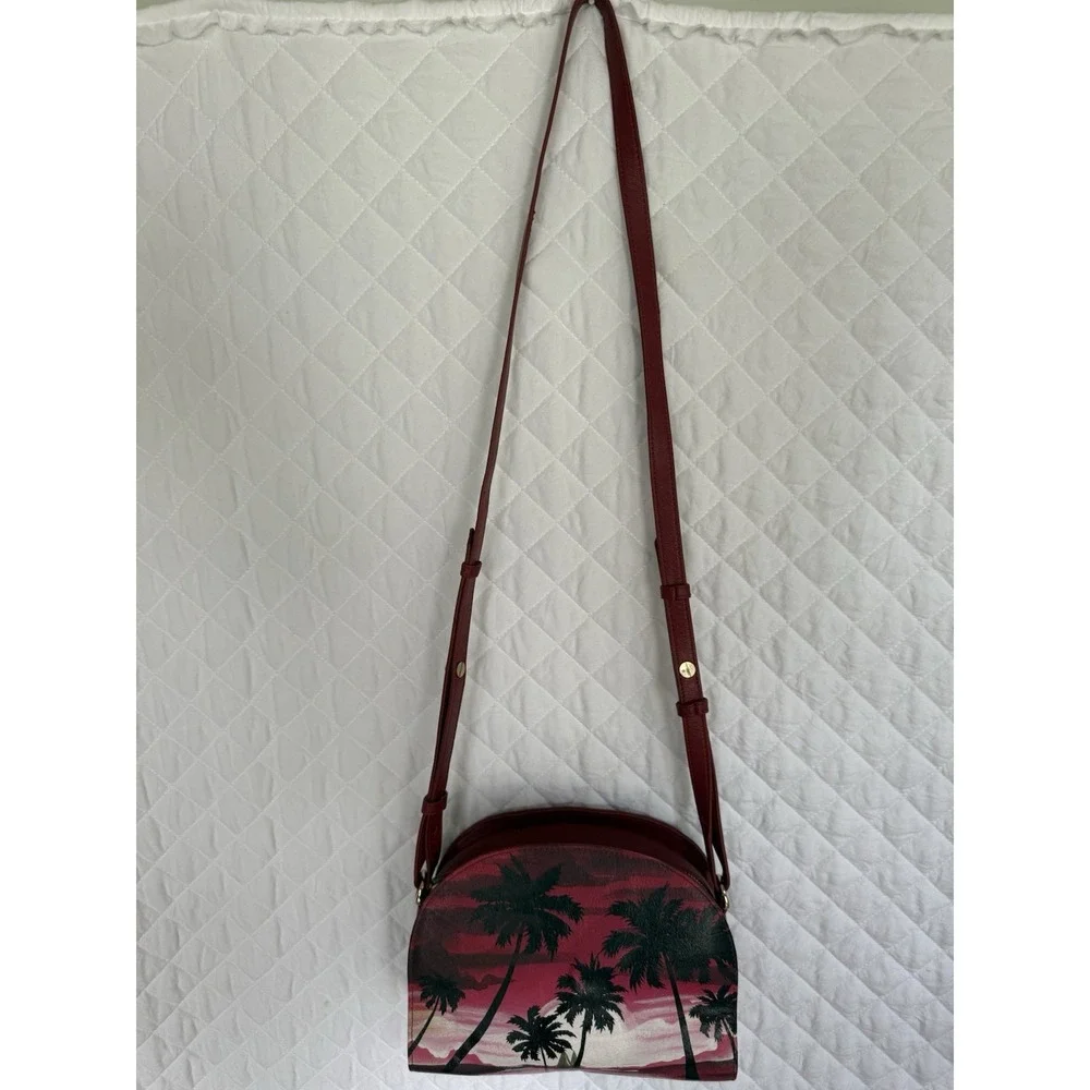 Rare Artisan Sophia‎ Visconti Leather Bag Boho Luxe Hand-Painted Wearable Art